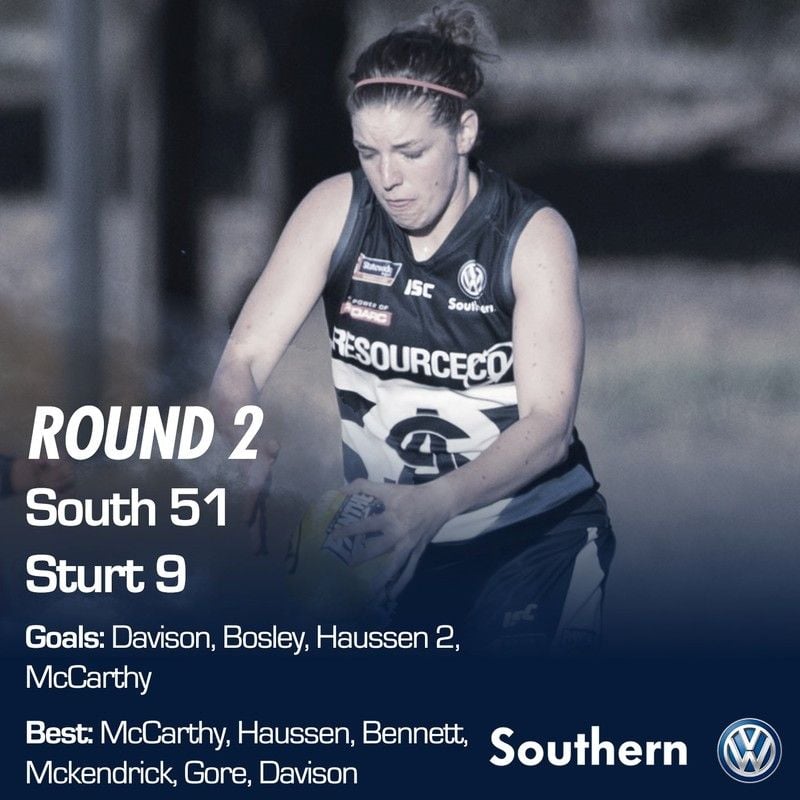 SAFCW Match Report - Round 2 - South Adelaide vs Sturt SAFCW Match Report - Round 2 - South Adelaide vs Sturt